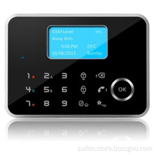 LCD/SMS/PSTN/Touch Alarm System with Touch Keypad, App Control, Temperature Sensor, CID Protocol